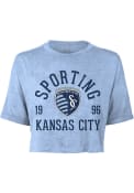 Sporting Kansas City Womens Ball Hog T-Shirt - Light Blue