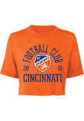 FC Cincinnati Womens Ball Hog T-Shirt - Orange