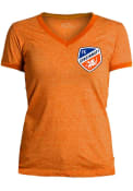 FC Cincinnati Womens Ringer T-Shirt - Orange