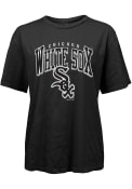 Chicago White Sox Womens Burble T-Shirt - Black
