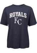 Kansas City Royals Womens Archer T-Shirt - Navy Blue