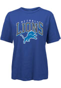Detroit Lions Womens Burble T-Shirt - Blue