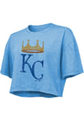 Kansas City Royals Womens Alt Logo T-Shirt - Light Blue