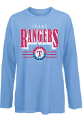 Texas Rangers Womens Bernard T-Shirt - Light Blue