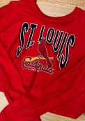 St Louis Cardinals Womens Minerva T-Shirt - Red