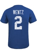 Carson Wentz Indianapolis Colts Majestic Threads Name And Number T-Shirt - Blue