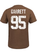 Myles Garrett Cleveland Browns Majestic Threads Primary Player T-Shirt - Brown