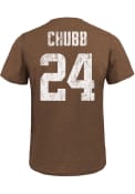 Nick Chubb Cleveland Browns Majestic Threads Primary Player T-Shirt - Brown