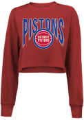 Detroit Pistons Womens Minerva T-Shirt - Red