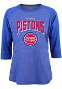 Detroit Pistons Womens Huddle Up T-Shirt - Blue
