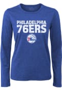 Philadelphia 76ers Womens Aquarius T-Shirt - Blue