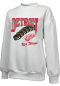 Detroit Red Wings Womens Bank Shot Crew Sweatshirt - White