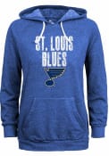 St Louis Blues Womens Rock Death Hooded Sweatshirt - Blue