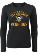 Pittsburgh Penguins Womens Field Goal T-Shirt - Black