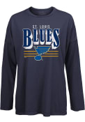 St Louis Blues Womens Bernard T-Shirt - Navy Blue