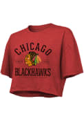 Chicago Blackhawks Womens Field Goal T-Shirt - Red