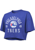 Philadelphia 76ers Womens Ball Hog T-Shirt - Blue