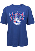 Philadelphia 76ers Womens Burble T-Shirt - Blue