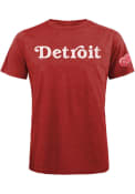 Detroit Red Wings City Wordmark Fashion T Shirt - Red