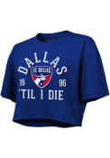 FC Dallas Womens Cropped T-Shirt - Blue