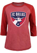 FC Dallas Womens Raglan T-Shirt - Red