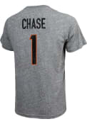 Ja'Marr Chase Cincinnati Bengals Majestic Threads Primary Player T-Shirt - Grey