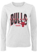 Chicago Bulls Womens Boyfriend T-Shirt - White