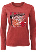Chicago Bulls Womens Boyfriend T-Shirt - Red