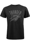 Oklahoma City Thunder TONAL GLOBAL LOGO Fashion T Shirt - Black