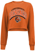 Cincinnati Bengals Womens Cropped T-Shirt - Orange