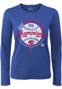 Philadelphia Phillies Womens 2022 Advance NLCS Champs T-Shirt - Blue