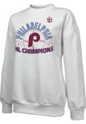 Philadelphia Phillies Womens 2022 Power Play NLCS Champs Crew Sweatshirt - White