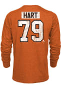 Carter Hart Philadelphia Flyers Majestic Threads Name And Number Long Sleeve T-Shirt - Orange
