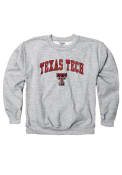 Texas Tech Red Raiders Youth Grey Arch Crew Sweatshirt