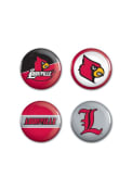 Louisville Cardinals 4 Pack Button