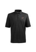 Western Michigan Broncos Antigua Pique Extra Lite Polo Shirt - Black