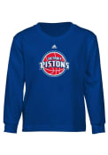 Detroit Pistons Boys Blue Primary Logo T-Shirt