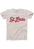 St Louis Series Six Script Fashion T Shirt - Tan