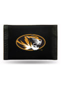 Missouri Tigers Nylon Black Trifold Wallet - Black