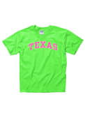 Texas Youth Green Neon Arch Short Sleeve T Shirt