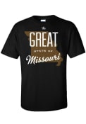 Missouri Black The Great State Of Short Sleeve T Shirt