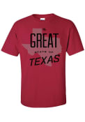 Texas Red The Great State of Short Sleeve T Shirt