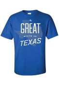 Texas Blue The Great State of Short Sleeve T Shirt