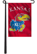 Kansas Jayhawks 12x16 Red Garden Flag