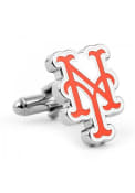 New York Mets Silver Plated Cufflinks - Silver