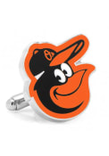 Baltimore Orioles Silver Plated Cufflinks - Silver