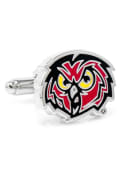 Temple Owls Silver Plated Cufflinks - Silver