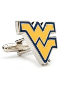 West Virginia Mountaineers Silver Plated Cufflinks - Silver