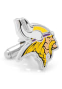 Minnesota Vikings Silver Plated Cufflinks - Silver