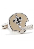 New Orleans Saints Silver Plated Cufflinks - Silver